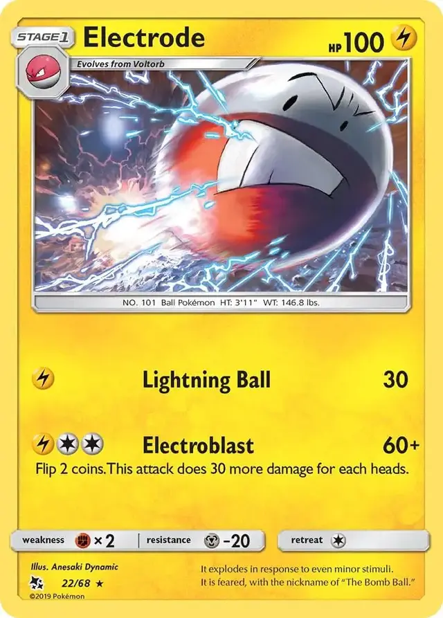 Electrode - Pokemon Hidden Fates #22