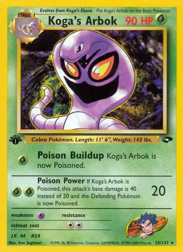 Koga's Arbok [1st Edition] - Pokemon Gym Challenge #25