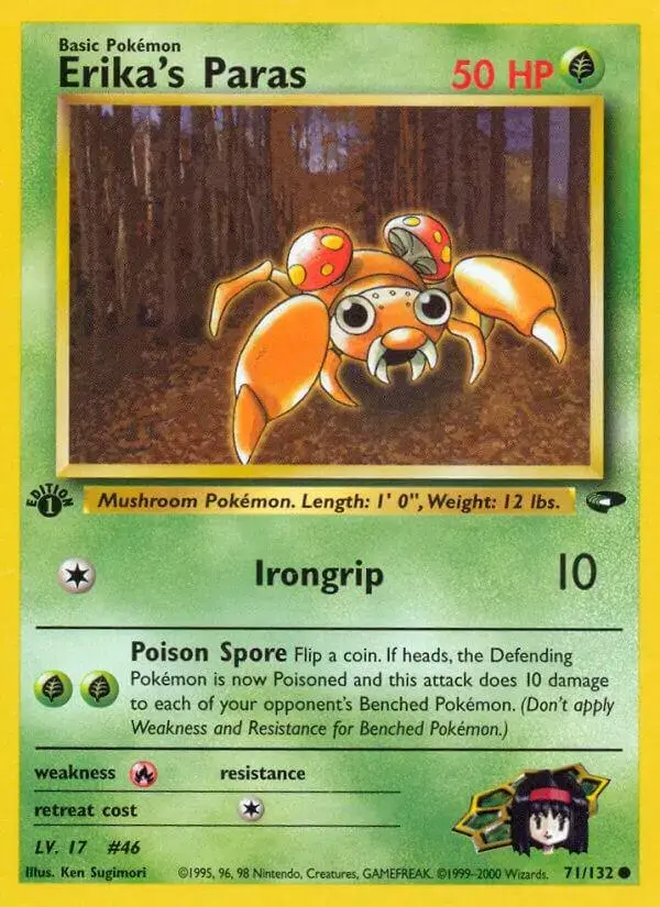 Erika's Paras [1st Edition] - Pokemon Gym Challenge #71