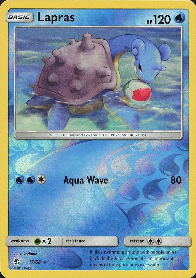 Lapras [Reverse Holo] - Pokemon Hidden Fates #17