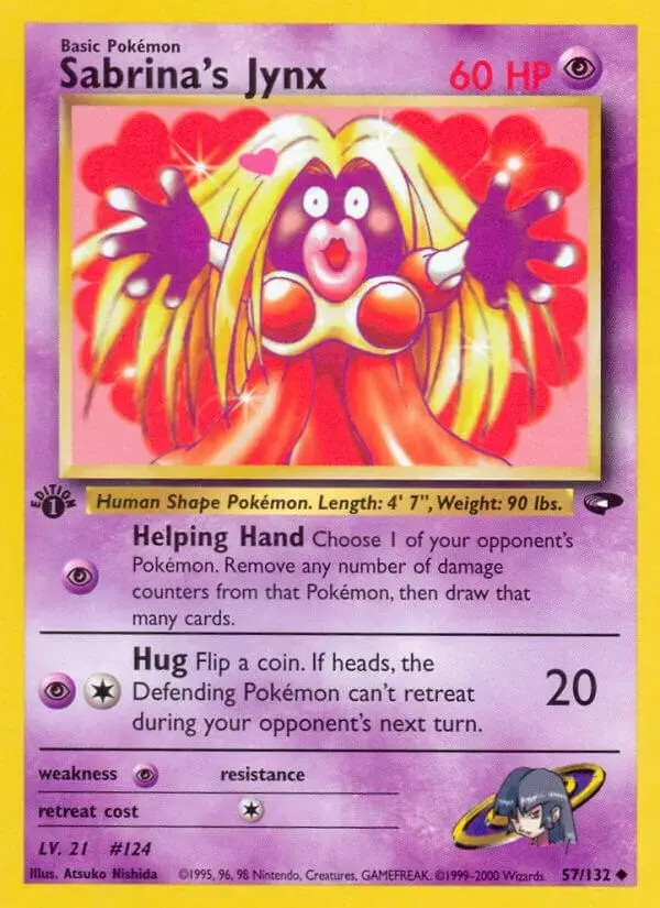 Sabrina's Jynx [1st Edition] - Pokemon Gym Challenge #57
