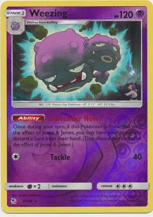 Weezing [Reverse Holo] - Pokemon Hidden Fates #29