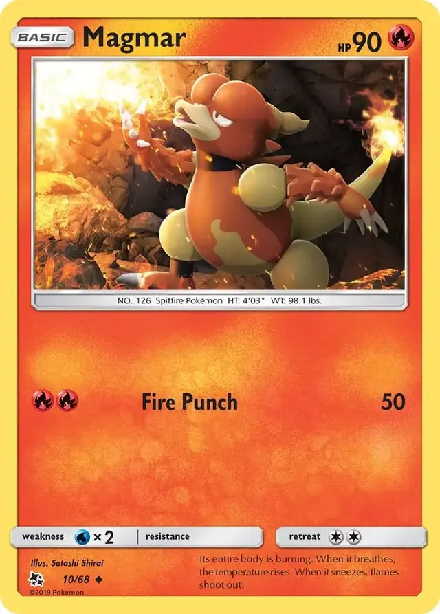 Magmar - Pokemon Hidden Fates #10