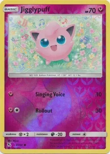 Jigglypuff [Reverse Holo] - Pokemon Hidden Fates #41