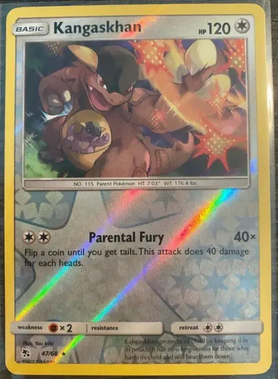 Kangaskhan [Reverse Holo] - Pokemon Hidden Fates #47