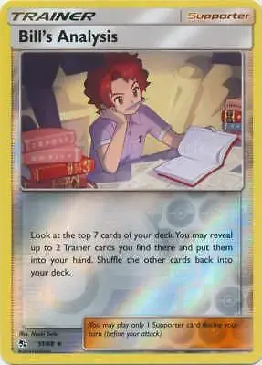 Bill's Analysis [Reverse Holo] - Pokemon Hidden Fates #51