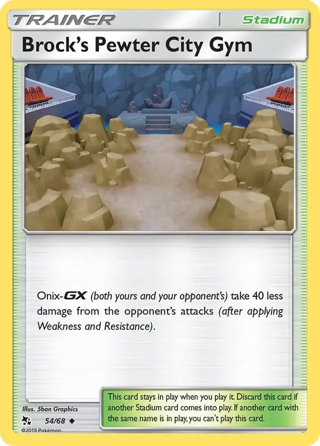 Brock's Pewter City Gym - Pokemon Hidden Fates #54