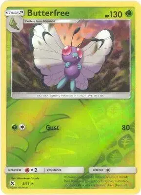 Butterfree [Reverse Holo] - Pokemon Hidden Fates #3