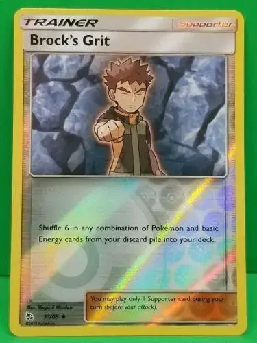 Brock's Grit [Reverse Holo] - Pokemon Hidden Fates #53
