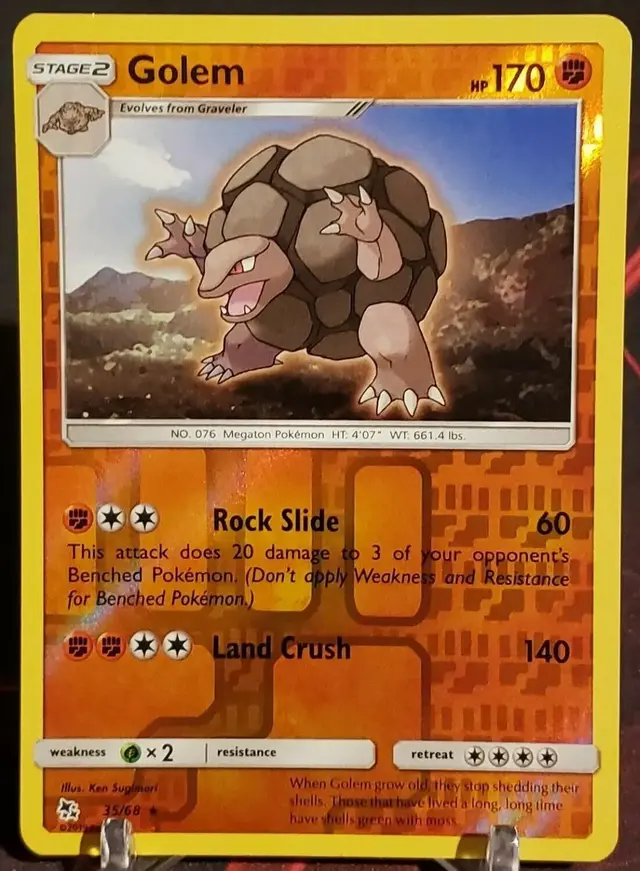 Golem [Reverse Holo] - Pokemon Hidden Fates #35