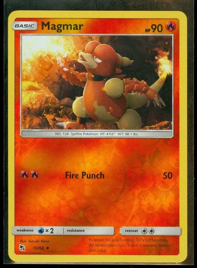 Magmar [Reverse Holo] - Pokemon Hidden Fates #10