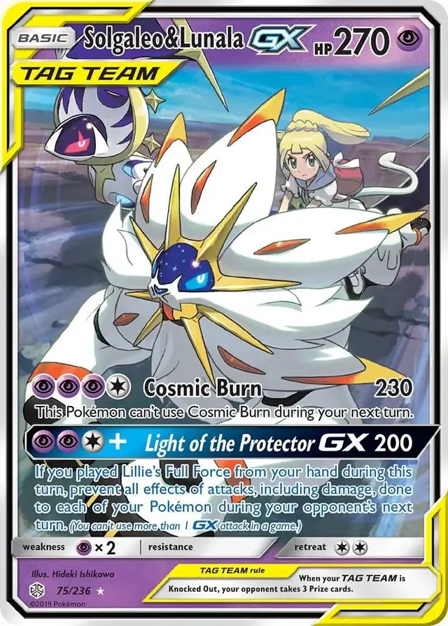 Solgaleo & Lunala GX - Pokemon Cosmic Eclipse #75