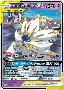 Solgaleo & Lunala GX 75 - Pokemon Cosmic Eclipse