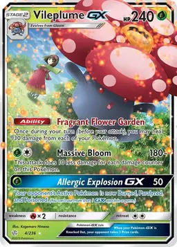 Vileplume GX 4 - Pokemon Cosmic Eclipse