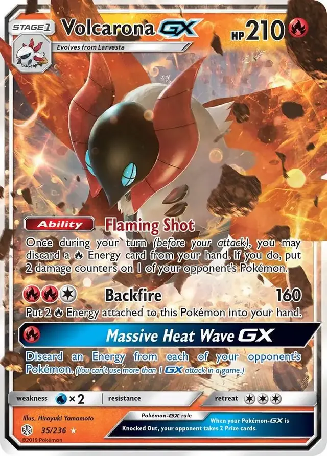 Volcarona GX - Pokemon Cosmic Eclipse #35