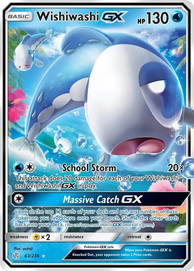 Wishiwashi GX - Pokemon Cosmic Eclipse #63