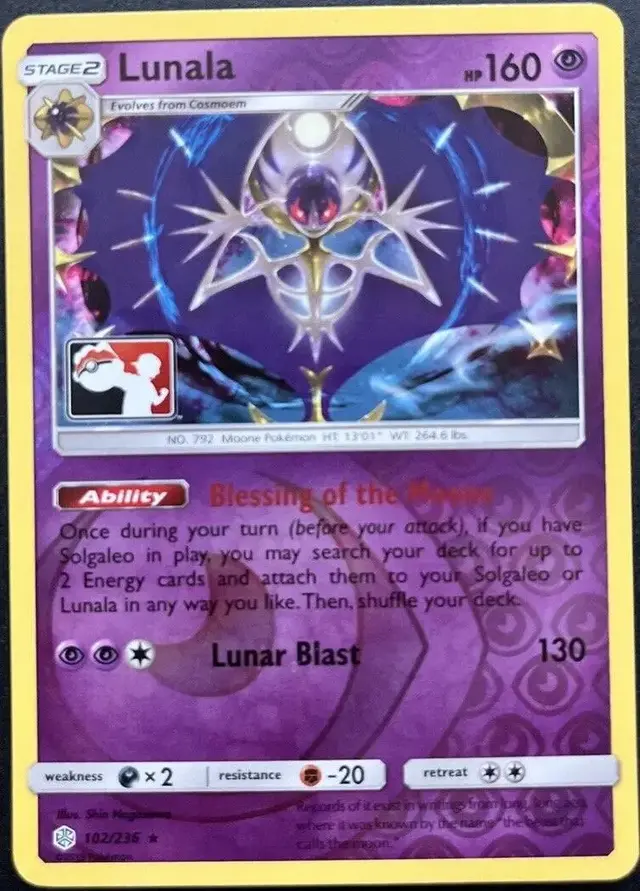 Lunala [Club Promo] - Pokemon Cosmic Eclipse #102
