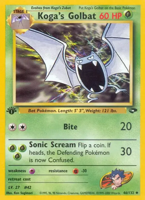 Koga's Golbat [1st Edition] - Pokemon Gym Challenge #46