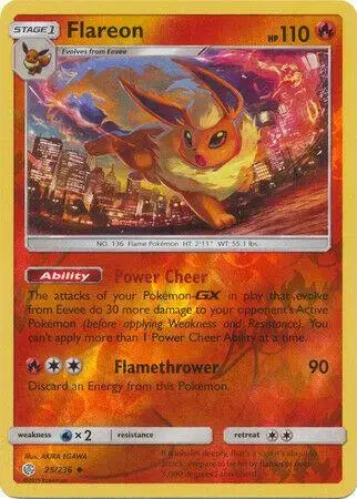 Flareon [Reverse Holo] - Pokemon Cosmic Eclipse #25