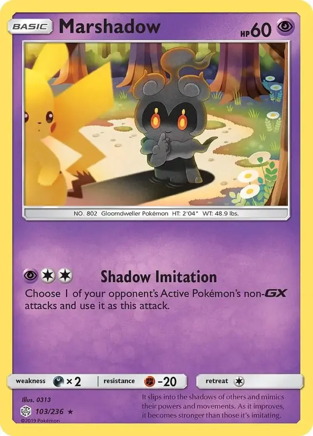 Marshadow - Pokemon Cosmic Eclipse #103