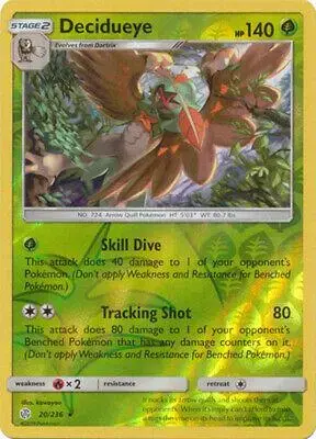 Decidueye [Reverse Holo] - Pokemon Cosmic Eclipse #20