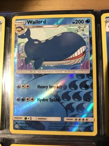 Wailord [Reverse Holo] - Pokemon Cosmic Eclipse #46
