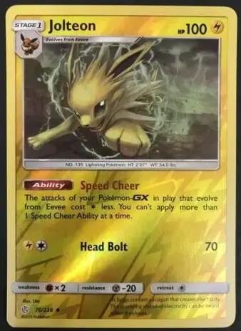 Jolteon [Reverse Holo] - Pokemon Cosmic Eclipse #70