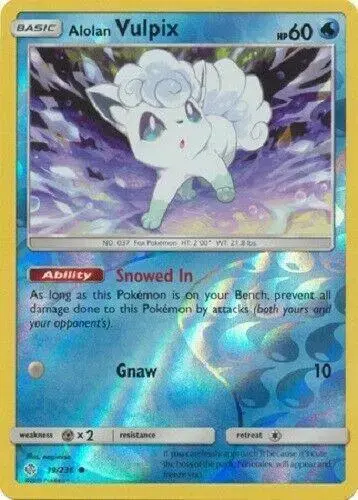 Alolan Vulpix [Reverse Holo] - Pokemon Cosmic Eclipse #39