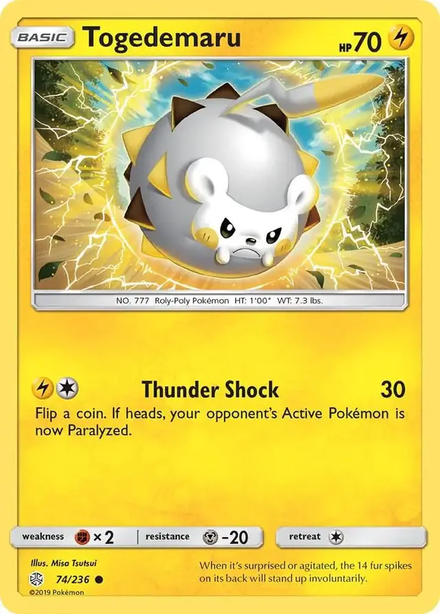 Togedemaru - Pokemon Cosmic Eclipse #74