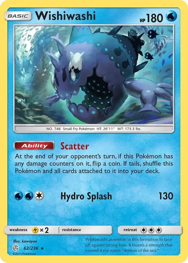 Wishiwashi - Pokemon Cosmic Eclipse #62