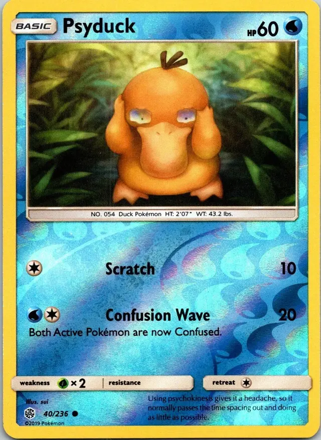Psyduck [Reverse Holo] - Pokemon Cosmic Eclipse #40