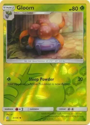 Gloom [Reverse Holo] - Pokemon Cosmic Eclipse #3