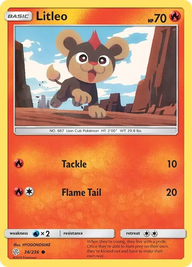 Litleo - Pokemon Cosmic Eclipse #36