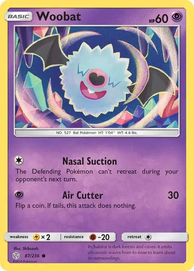 Woobat - Pokemon Cosmic Eclipse #87