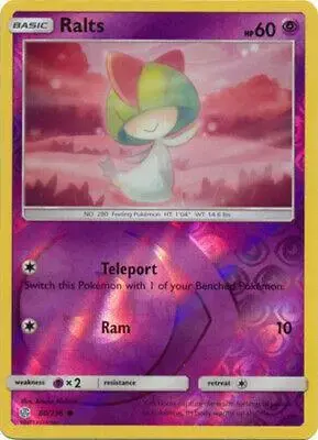 Ralts [Reverse Holo] - Pokemon Cosmic Eclipse #80