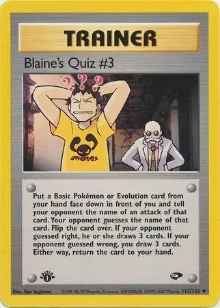 Blaine's Quiz [1st Edition] - Pokemon Gym Challenge #3