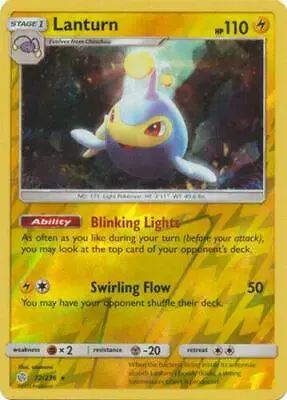 Lanturn [Reverse Holo] - Pokemon Cosmic Eclipse #72