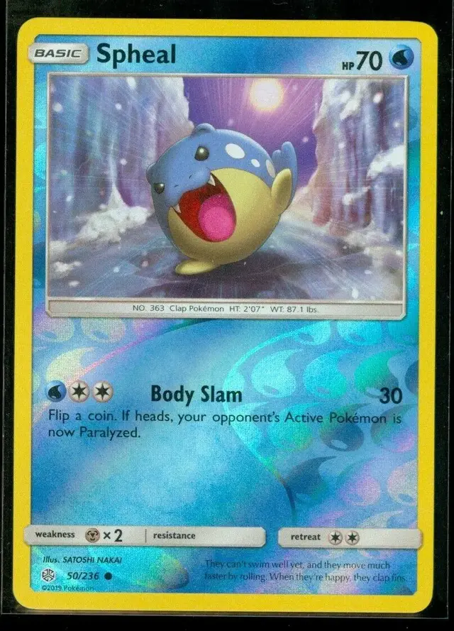 Spheal [Reverse Holo] - Pokemon Cosmic Eclipse #50