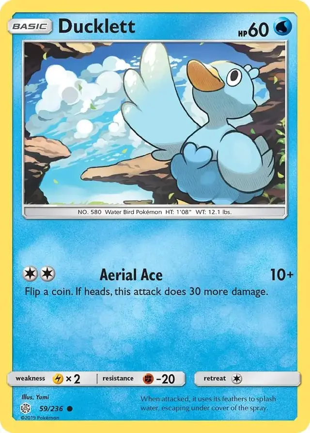 Ducklett - Pokemon Cosmic Eclipse #59