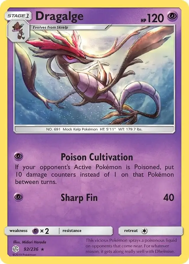 Dragalge - Pokemon Cosmic Eclipse #92