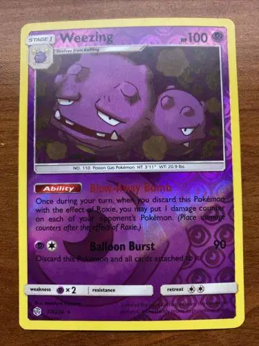 Weezing [Reverse Holo] - Pokemon Cosmic Eclipse #77
