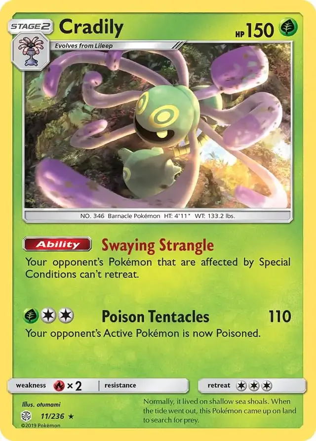 Cradily - Pokemon Cosmic Eclipse #11