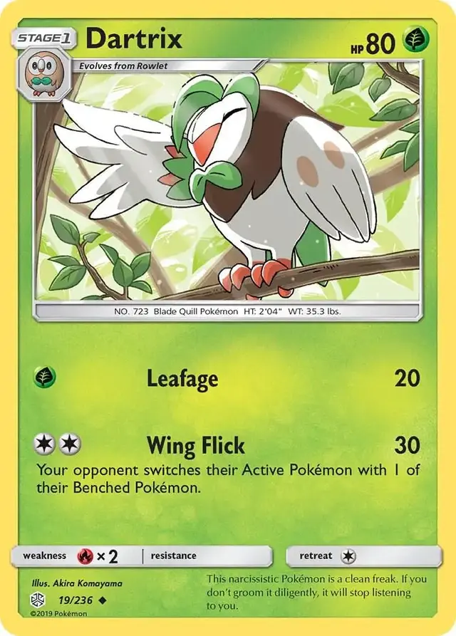 Dartrix - Pokemon Cosmic Eclipse #19