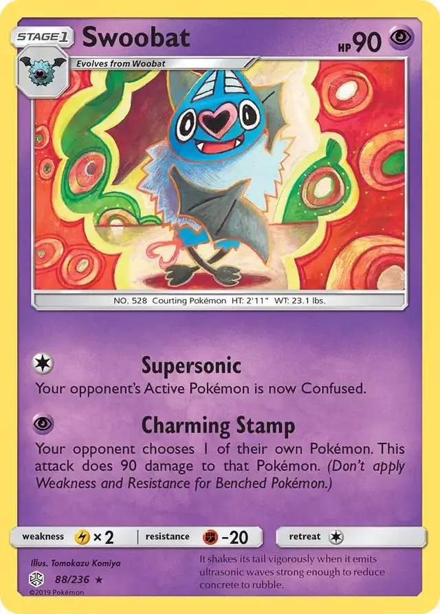 Swoobat - Pokemon Cosmic Eclipse #88