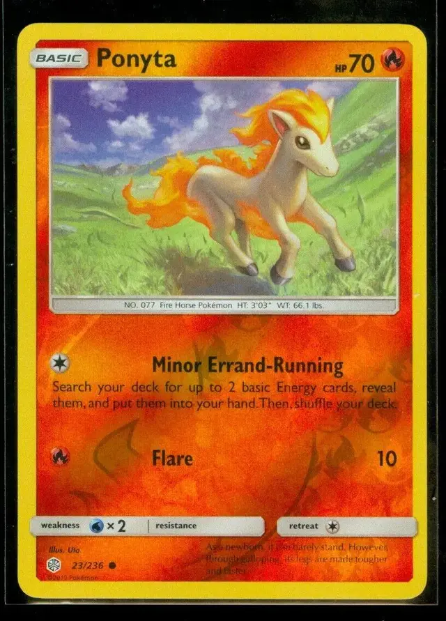 Ponyta [Reverse Holo] - Pokemon Cosmic Eclipse #23