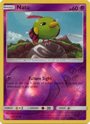 Natu [Reverse Holo] - Pokemon Cosmic Eclipse #78