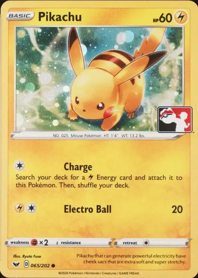 Pikachu [League Stamp] - Pokemon Sword & Shield #65