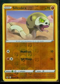 Silicobra [Reverse Holo] - Pokemon Sword & Shield