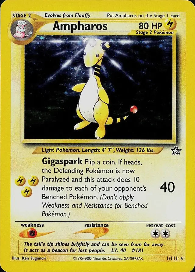 Ampharos - Pokemon Neo Genesis #1