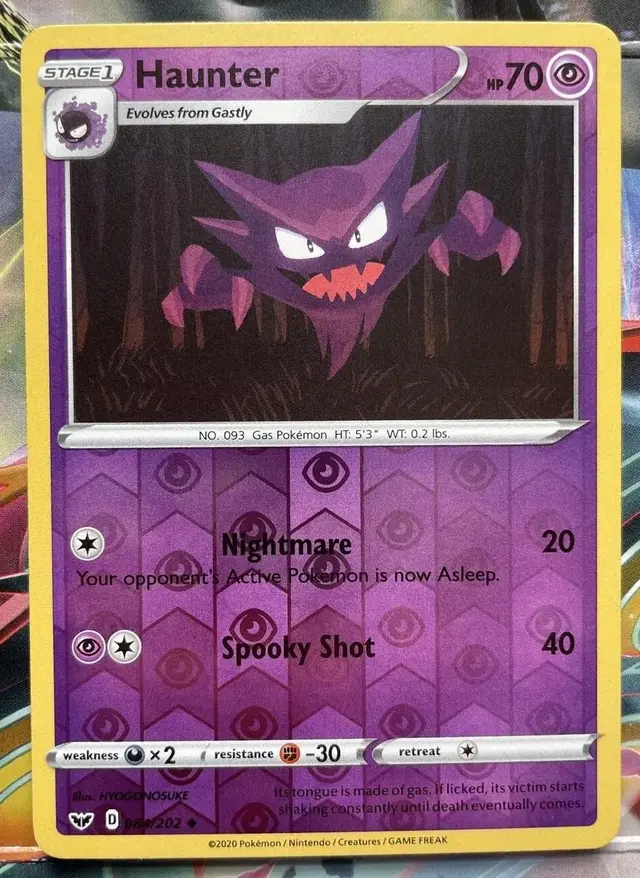 Haunter [Reverse Holo] - Pokemon Sword & Shield #84